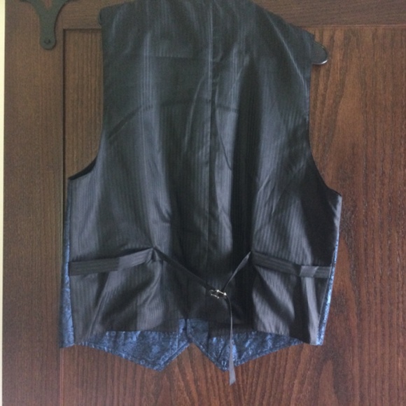 Scully Vest Mens Large Blue  Paisley Vest  Western Cowboy - Picture 3 of 3